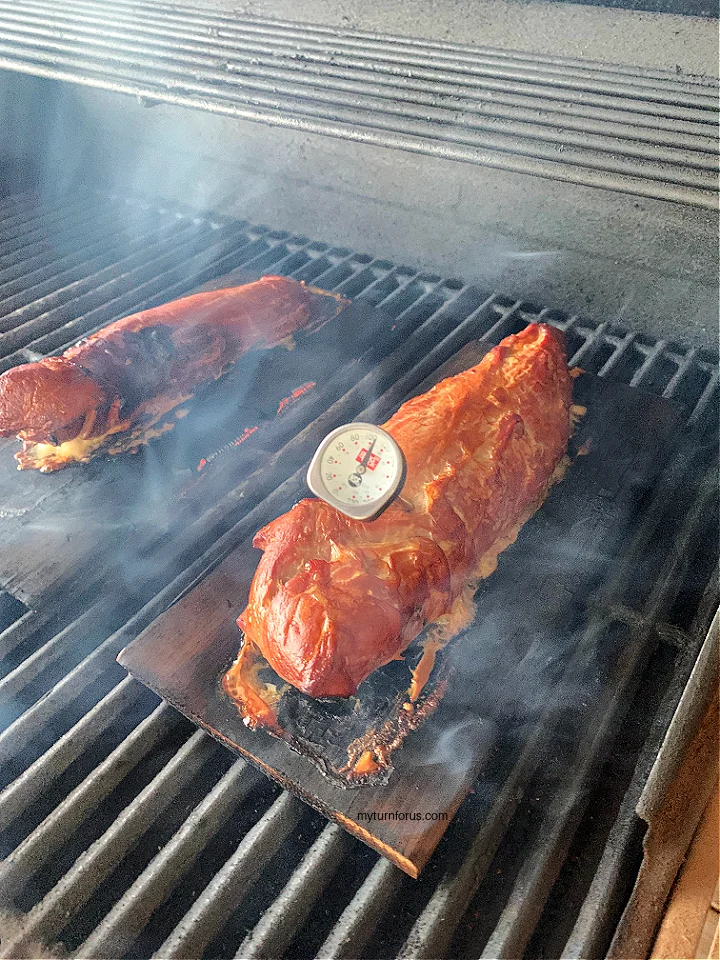 cedar plank grilled pork tenderloin