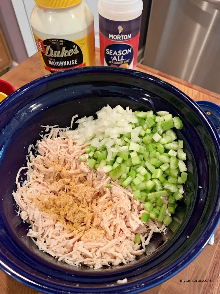 chicken, celery and onion