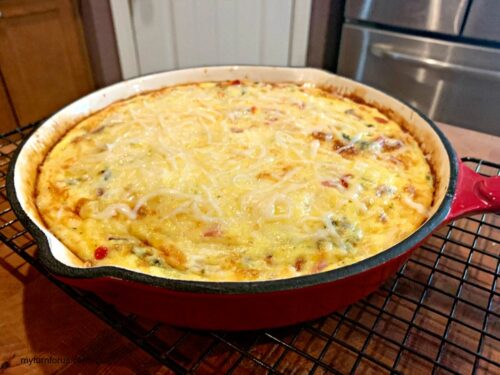 Ham and Vegetable Frittata - My Turn for Us