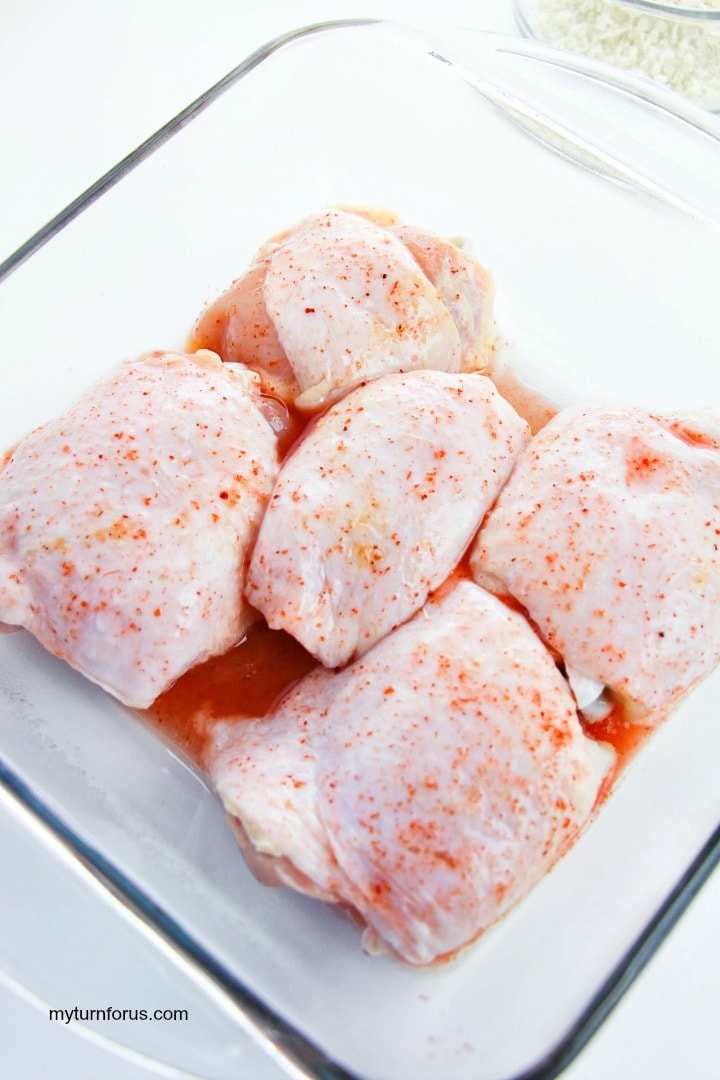 chicken thighs with hot sauce