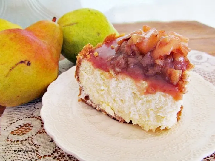 caramel pear cheesecake recipe