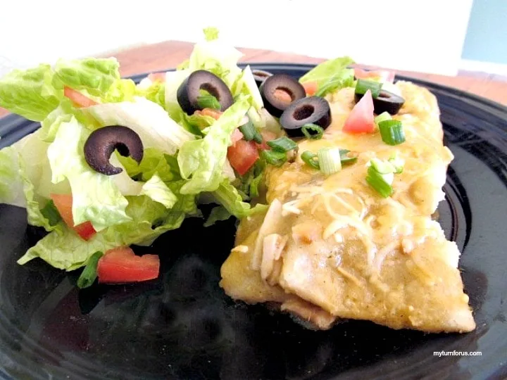 Low calorie Chicken Enchiladas