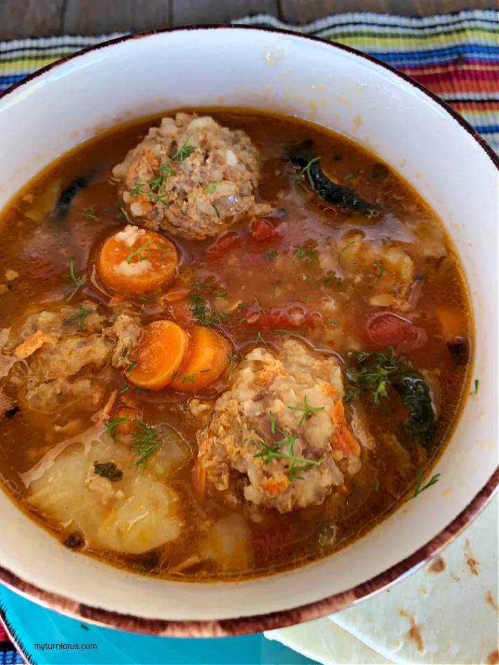 Mexican Meatball soup