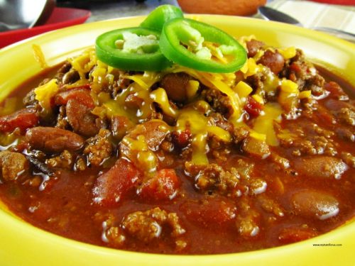 Texas Chili with Beans - My Turn for Us