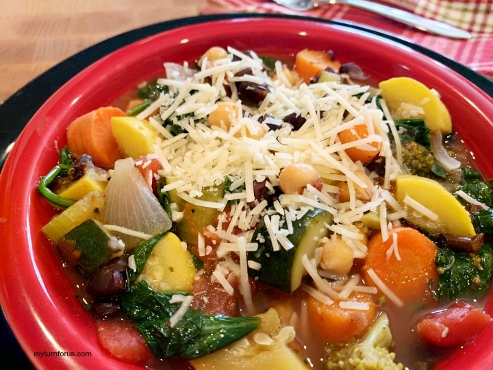 hearty vegetable soup, chunky vegetable soup