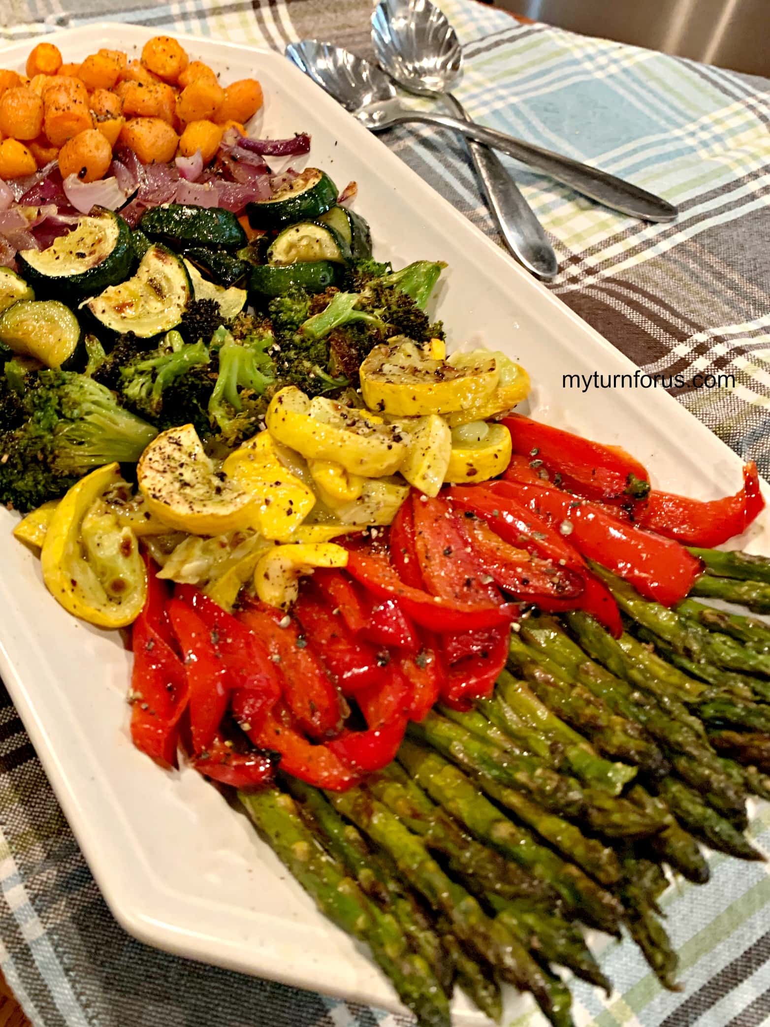 Plate Of Cooked Vegetables