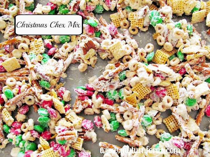 Christmas Chex Mix, Reindeer Chow, White Chocolate Chex Mix