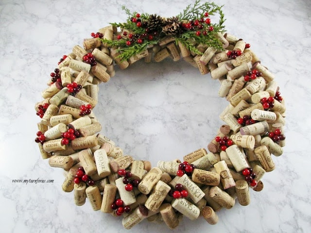 Wine Cork Wreath