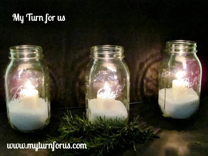Christmas Jar Ideas, Mason jar lights