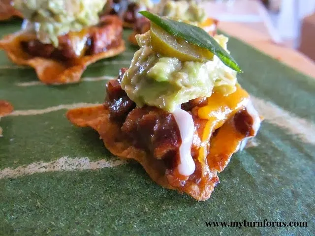 loaded chicken nachos