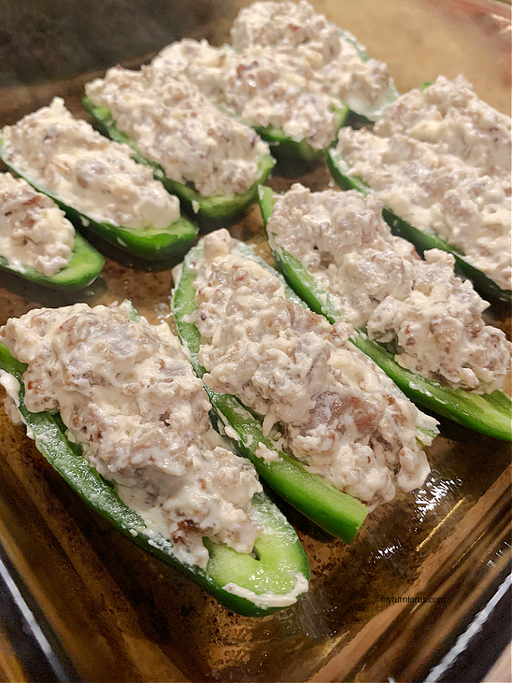 sausage stuffed peppers with cream cheese