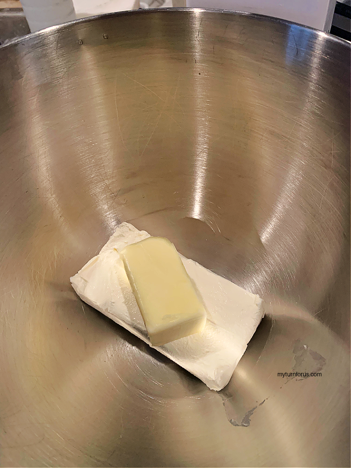 cream cheese and butter for cream cheese filling recipe