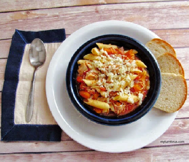 Italian Dinner SoupChicken stew with Pasta My Turn for Us