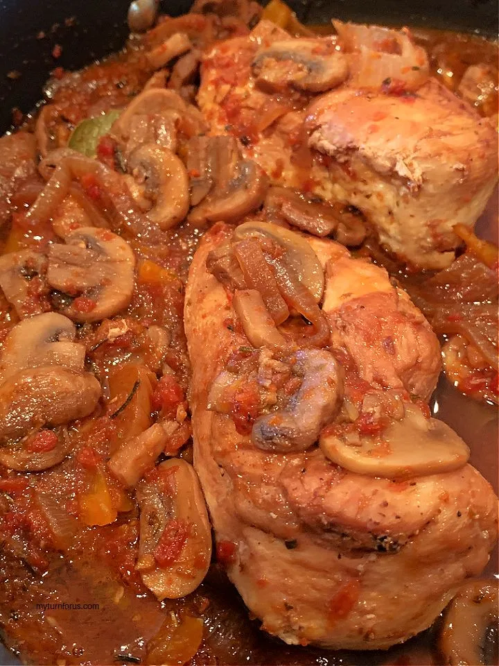 one pot chicken cacciatore