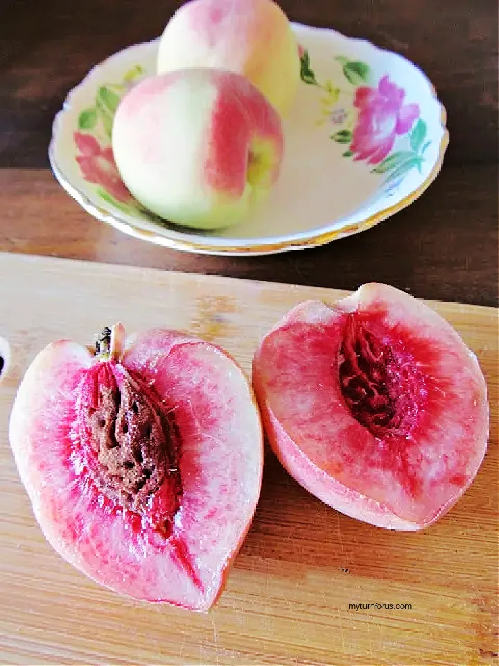 white peaches