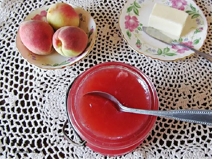 white peach jelly plus for white peach jam canning recipe