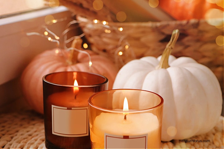 Candles for Fall decor