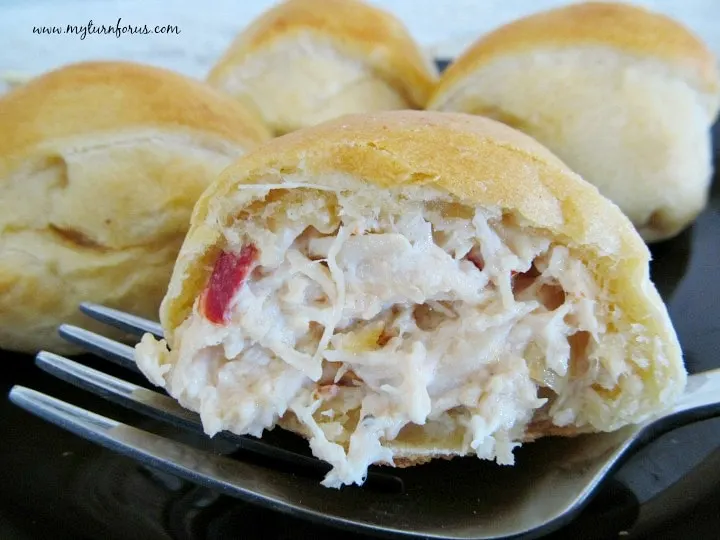 Crescent roll chicken appetizer