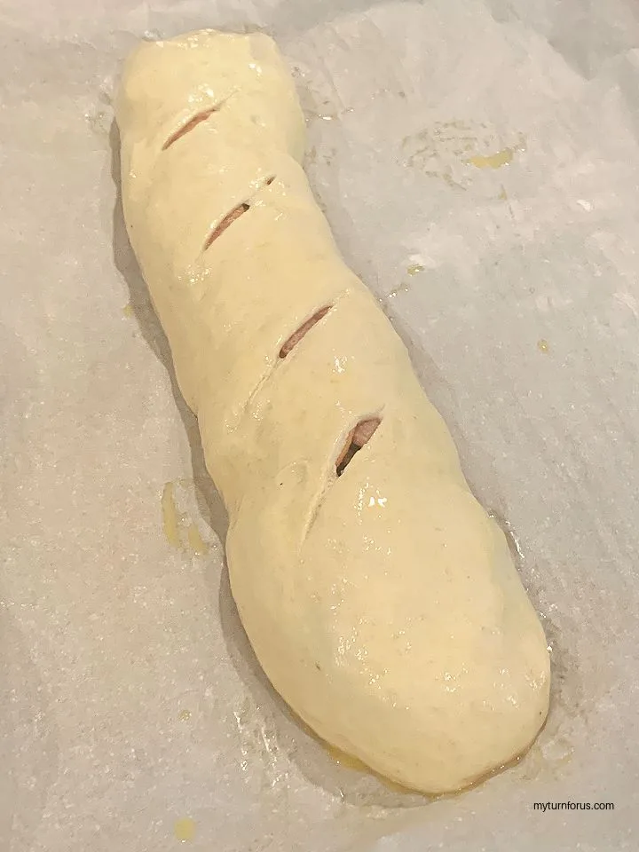 unbaked Italian Stromboli