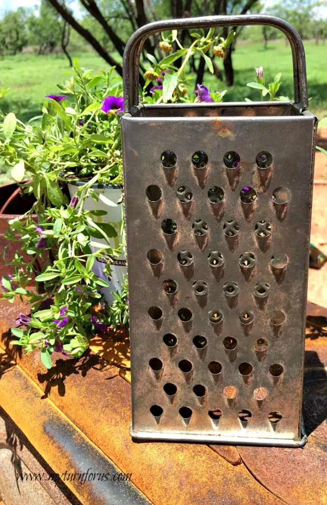 kitchen garden art, kitchen grater owl art