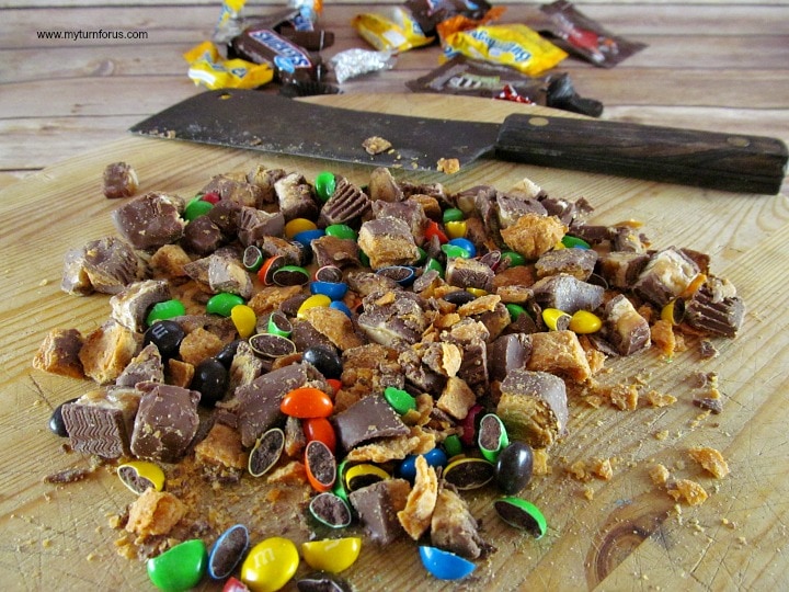 Chopped candy for brownies