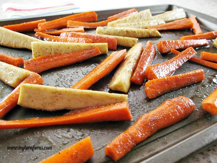 honey glazed parsnips and carrots