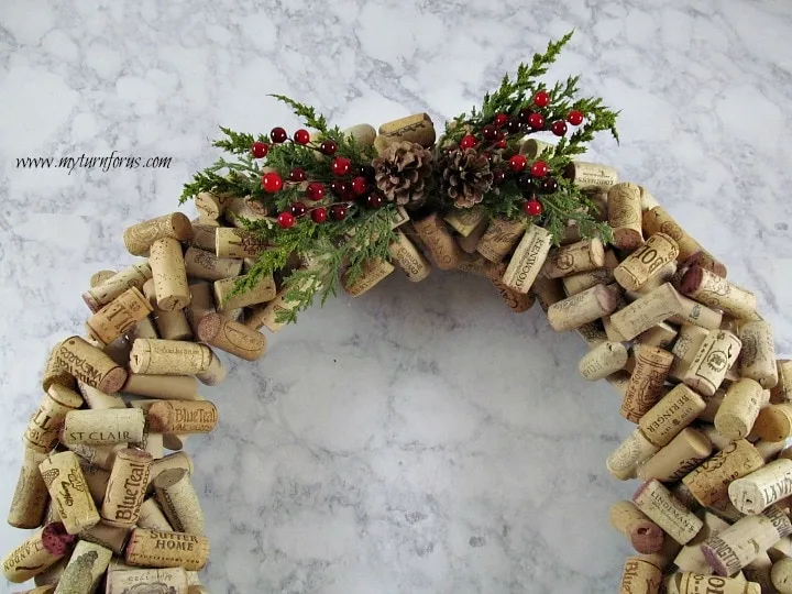 wine cork wreath