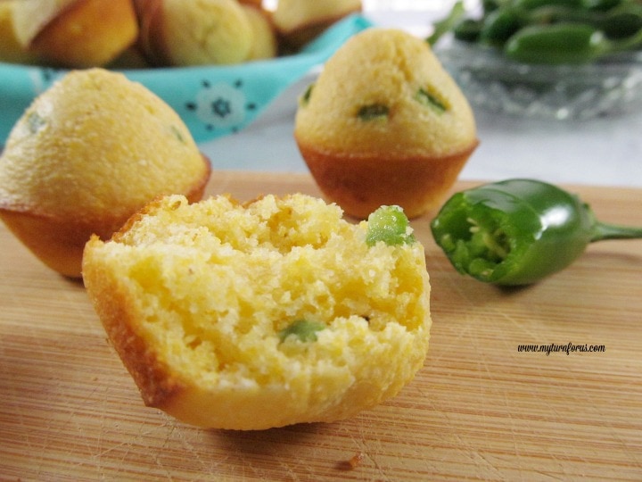 Mini Jalapeno Cornbread muffins
