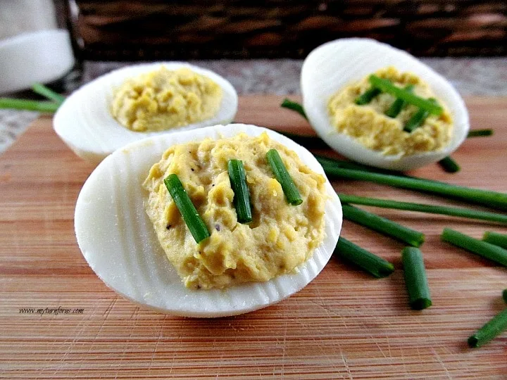 Football themed party, football deviled eggs, football party food