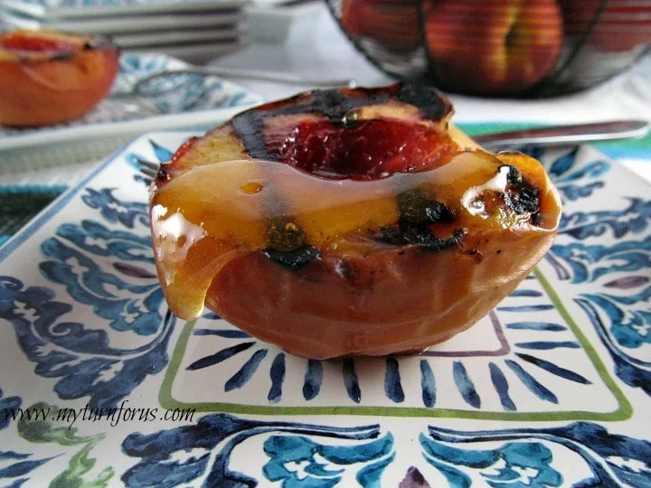 grilled peaches