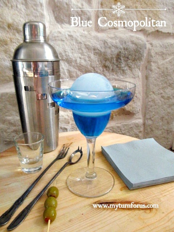 Blue Cosmopolitan Cocktail