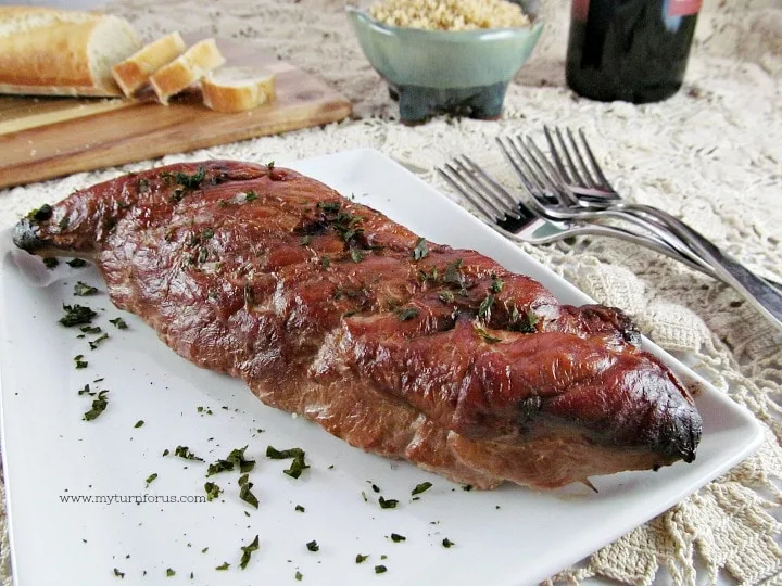 Brined pork tenderloin