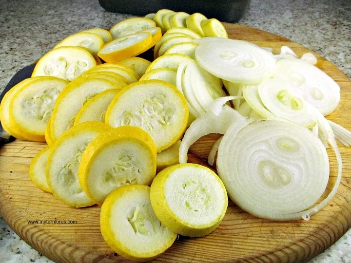 Summer Squash and onions
