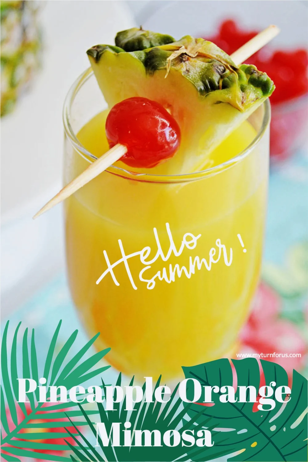 Our best mimosa recipe contains rum, pineapple, and orange juice for a Pineapple Mimosa or Pineapple Orange Mimosa or Pineapple Drinks.