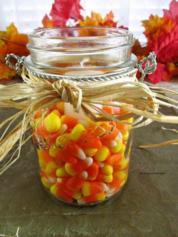 Candy Corn in jar