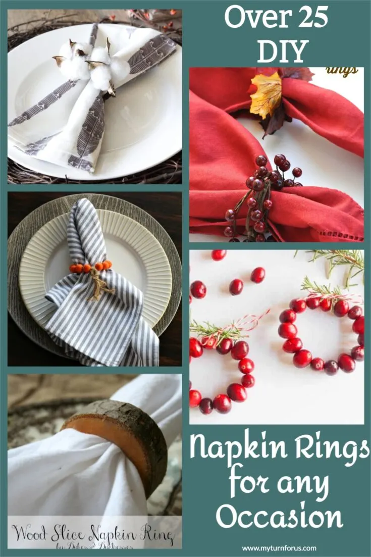 Napkin rings for any occasion, Thanksgiving Napkin rings, Fall Napkin Rings