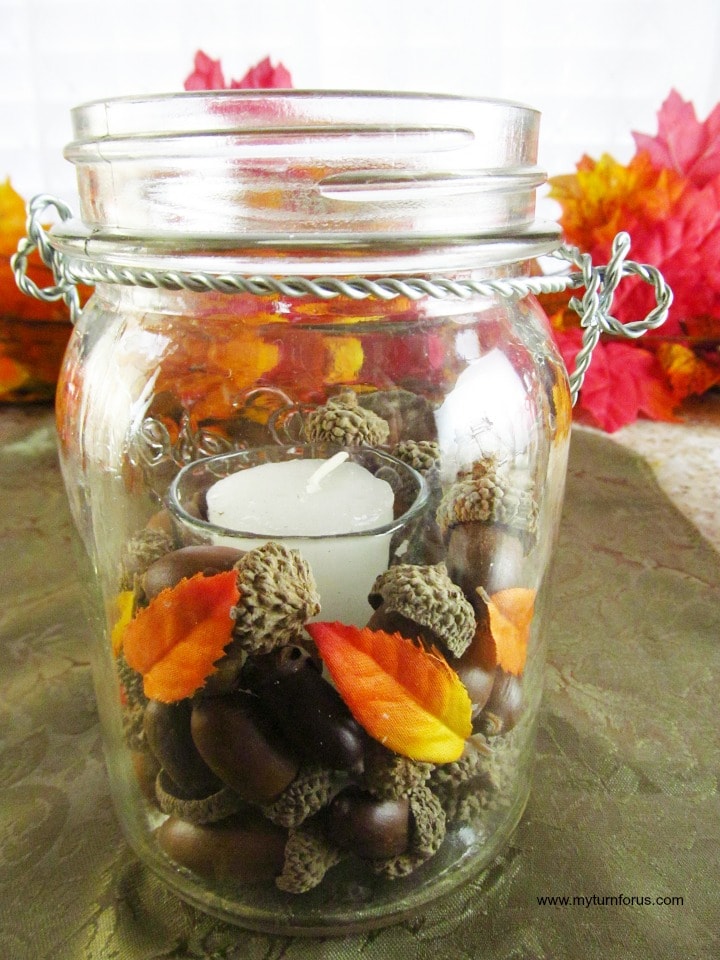 fall themed mason jars