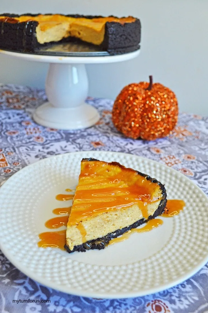 pumpkin spice cheesecake, fall cheesecake
