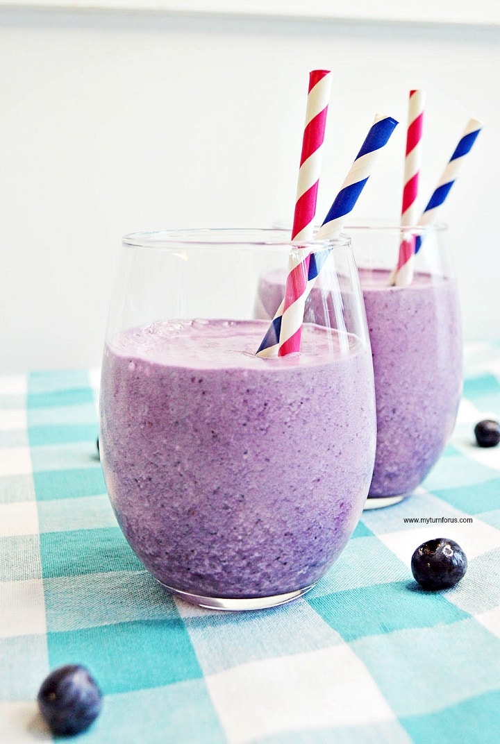 Healthy Blueberry Smoothie, blueberry banana oatmeal smoothie 