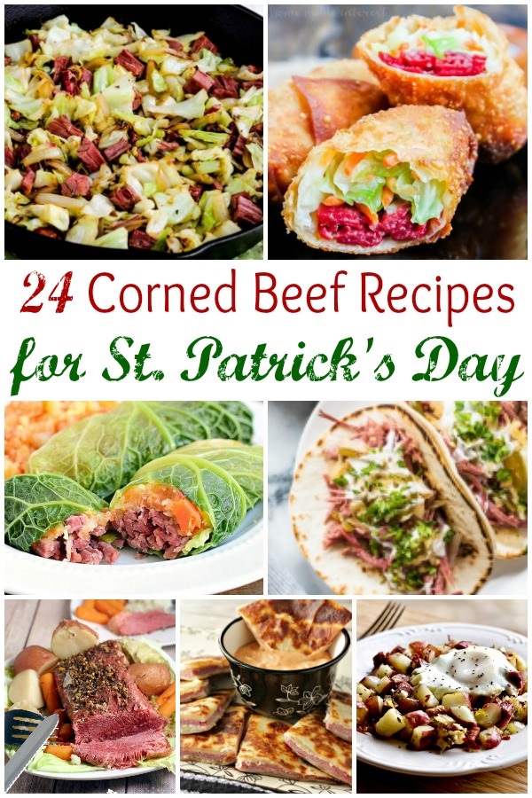 Corned beef dishes including corned beef casserole recipes, leftover corned beef recipes, beef and cabbage recipes, corned beef appetizers and cooking corned beef in slow cooker