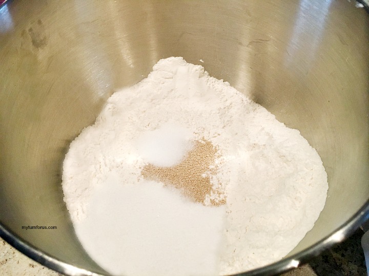 flour and dry active yeast