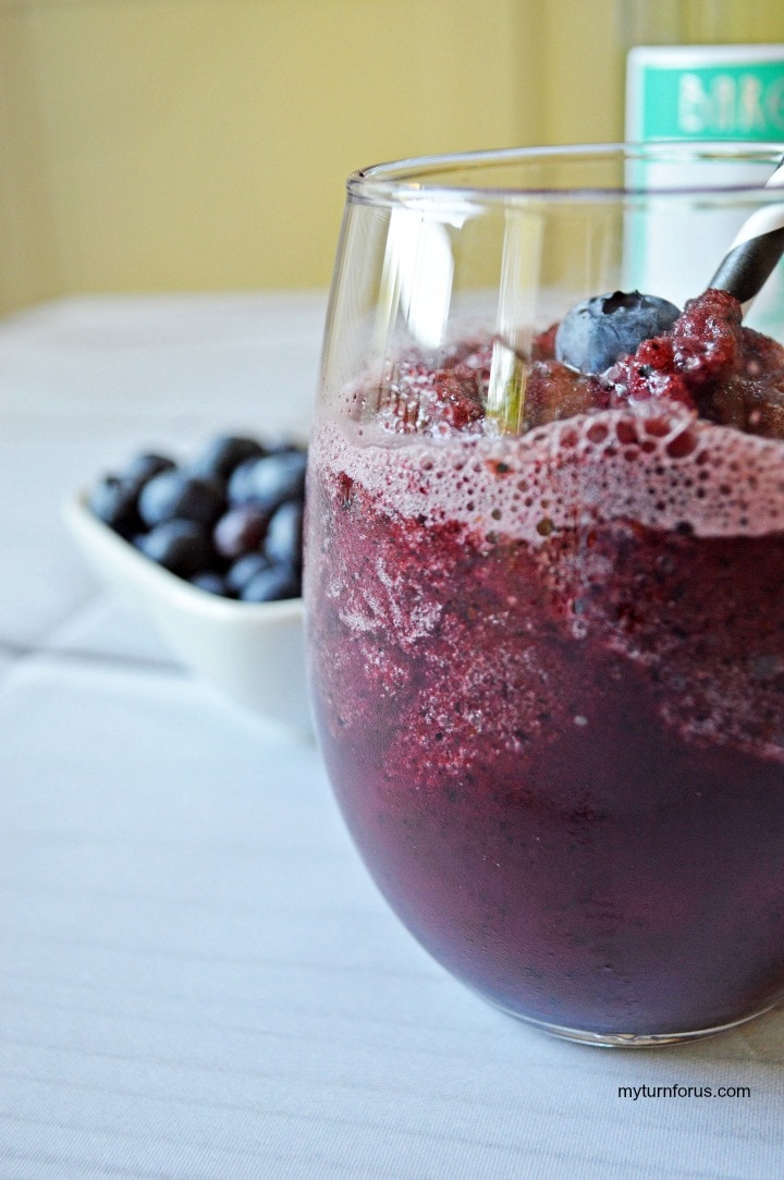 blueberry wine slushie recipe, Moscato white wine