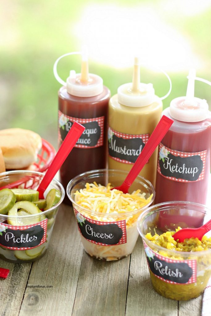 Easy DIY BBQ Condiment Labels My Turn for Us