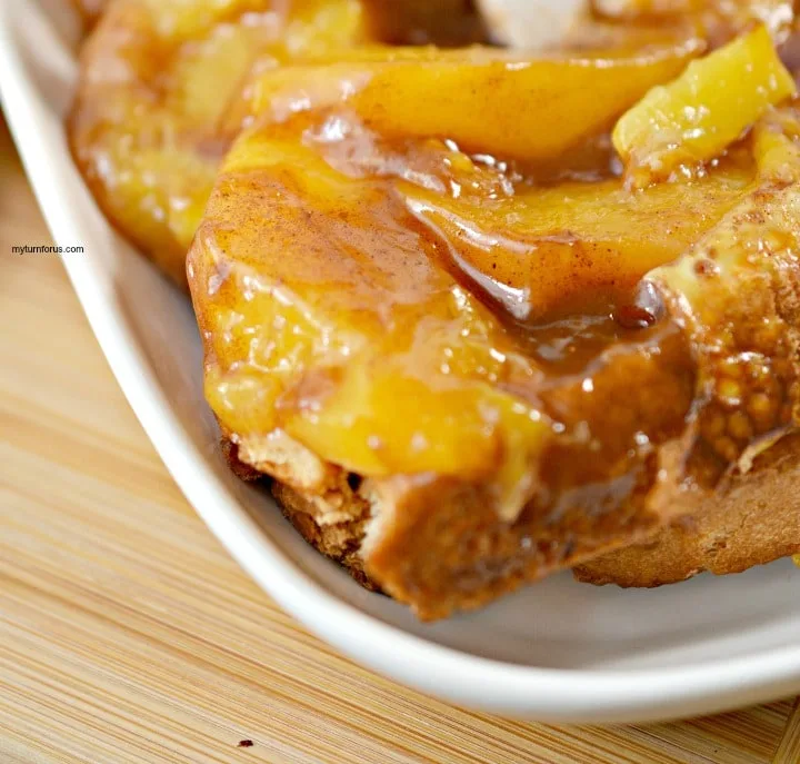 Peach Pie french toast bake, quick french toast