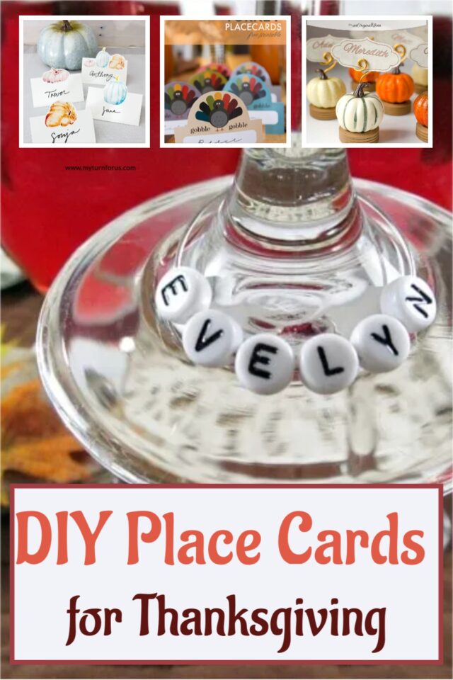 DIY Place Cards for Thanksgiving My Turn for Us