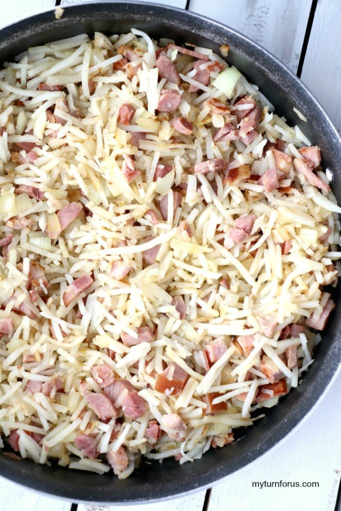 Sunday Brunch ham egg hash brown casserole