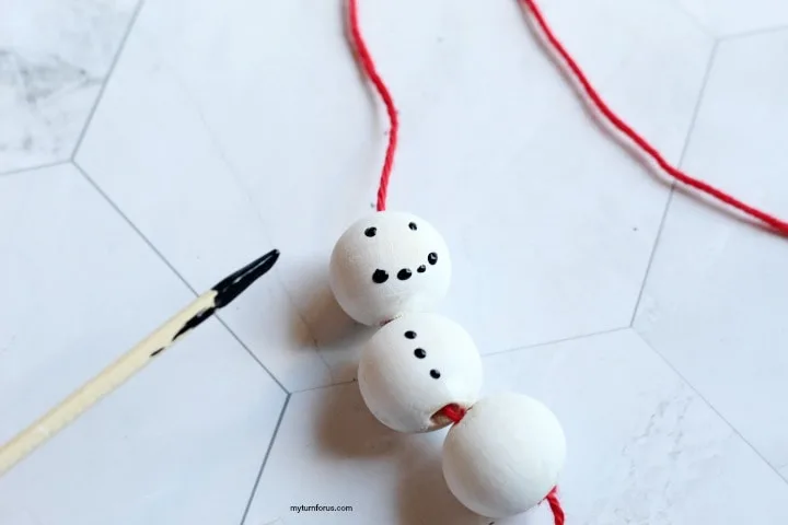 DIY snowman ornament