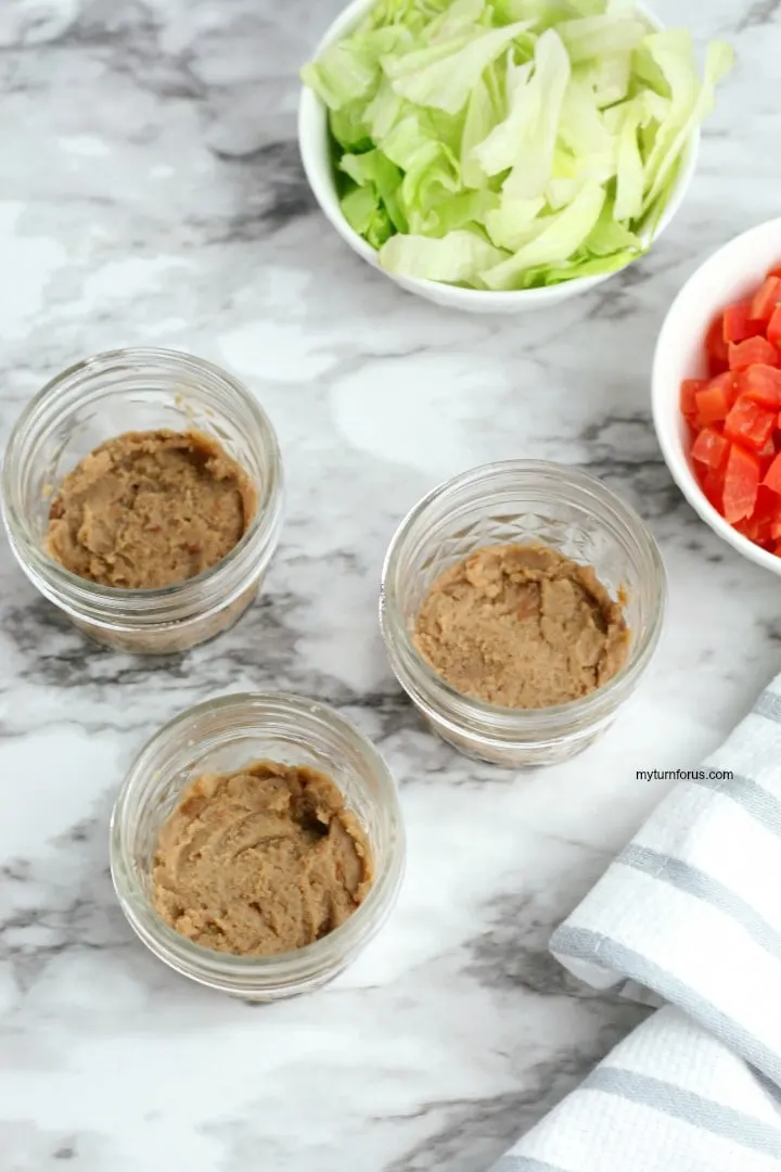 refried beans in a jar