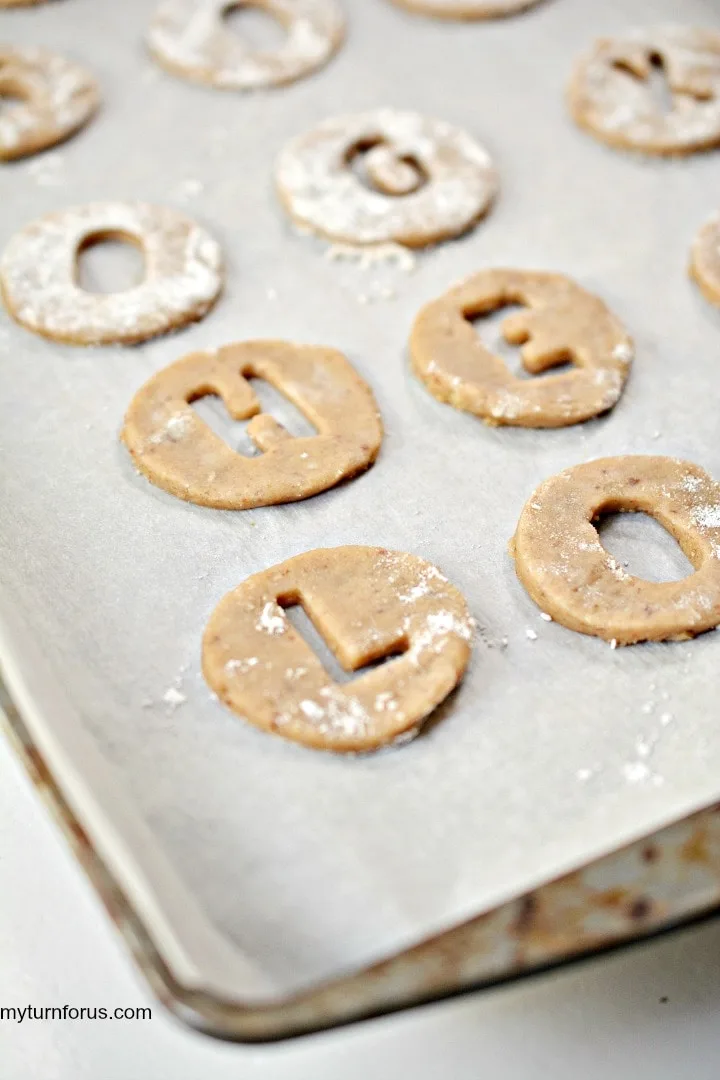 alphabet cookie cutters, Valentine Sandwich Cookies, cherry jam cookies