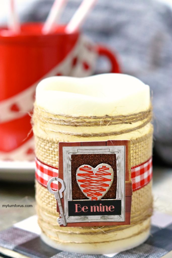 Valentine Candle My Turn for Us